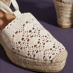 Anthropologie Emmylou Wedge Espadrilles. Size 39